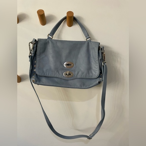 Zanellato Postina Daily Shoulder/Crossbody Bag (Light Blue) - Picture 3 of 10